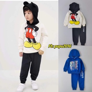 Set bộ nỉ bông Mickey/marvel Hm TQXK cho bé