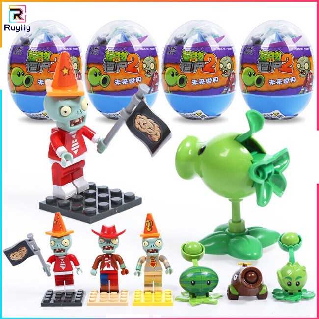 Bộ Đồ Chơi Xếp Hình Plants vs Zombies Bằng ABS PVZ Giáo Dục Sớm RU3