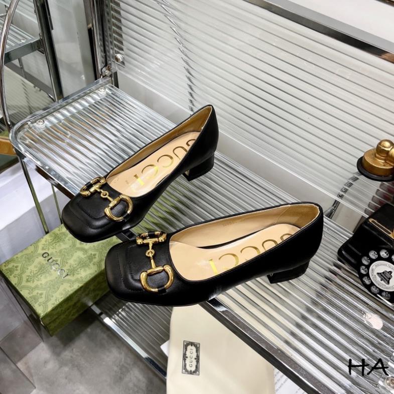 Giầy Gucci Gót 3F Trắng Đen Full Size 35-39  -  By Anh Dinh Phuong