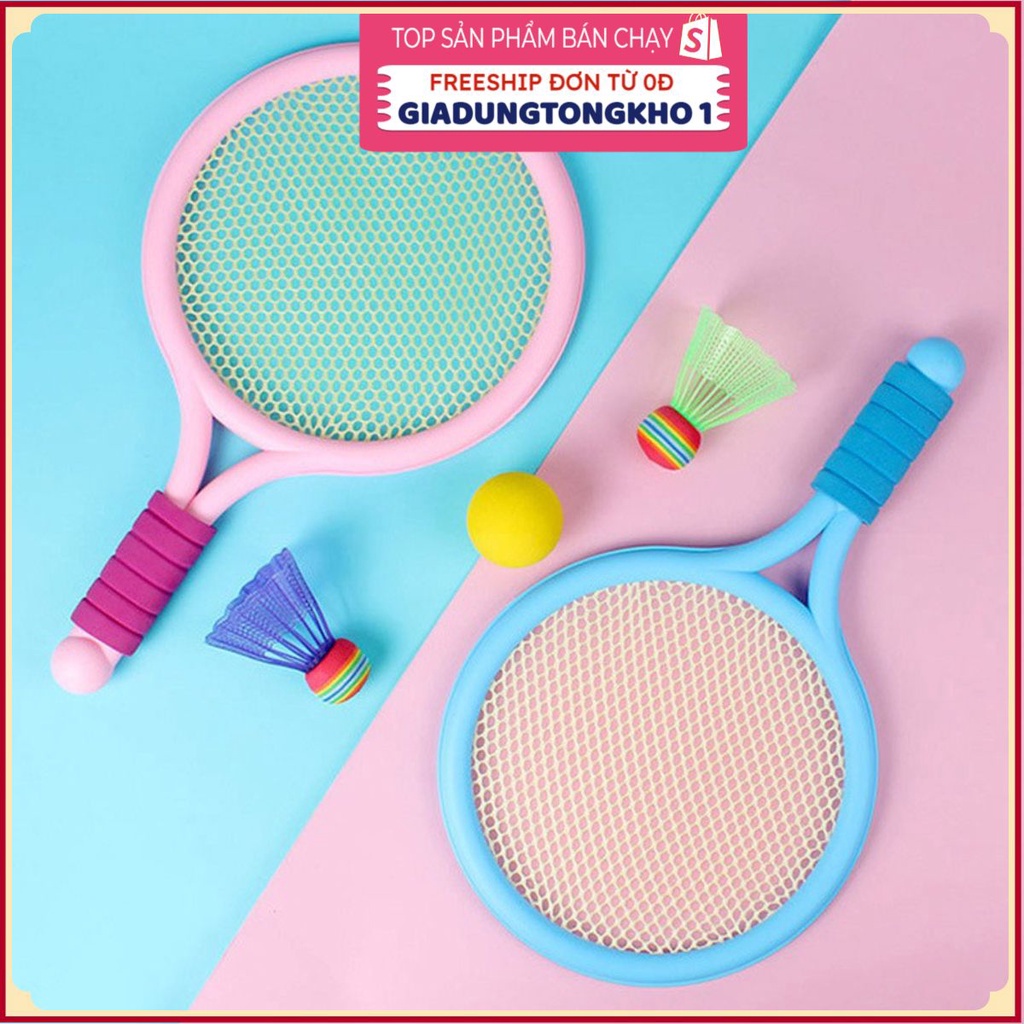 (Bán Buôn Sỉ) Bộ Vợt Đánh Cầu Lông / Tennis Cho Trẻ Em Hàng Cao Cấp T2 - #vottreem