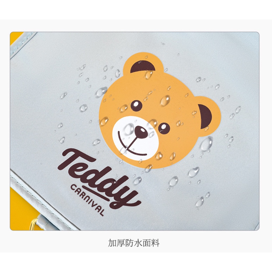 Túi Đựng Đồ Trang Điểm Chống Thấm Nước Họa Tiết Đầu Gấu Dễ Thương