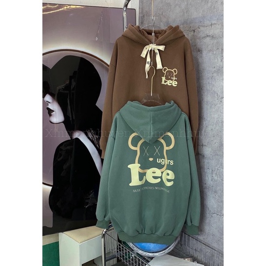 Áo Hoodie LEE Tay Dài Phong Cách Hip Hop Đường Phố Nhật Bản Cho Nam và Nữ