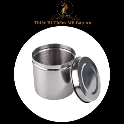Hũ đựng bông 8cm | hũ inox chuyên dùng trong y tế