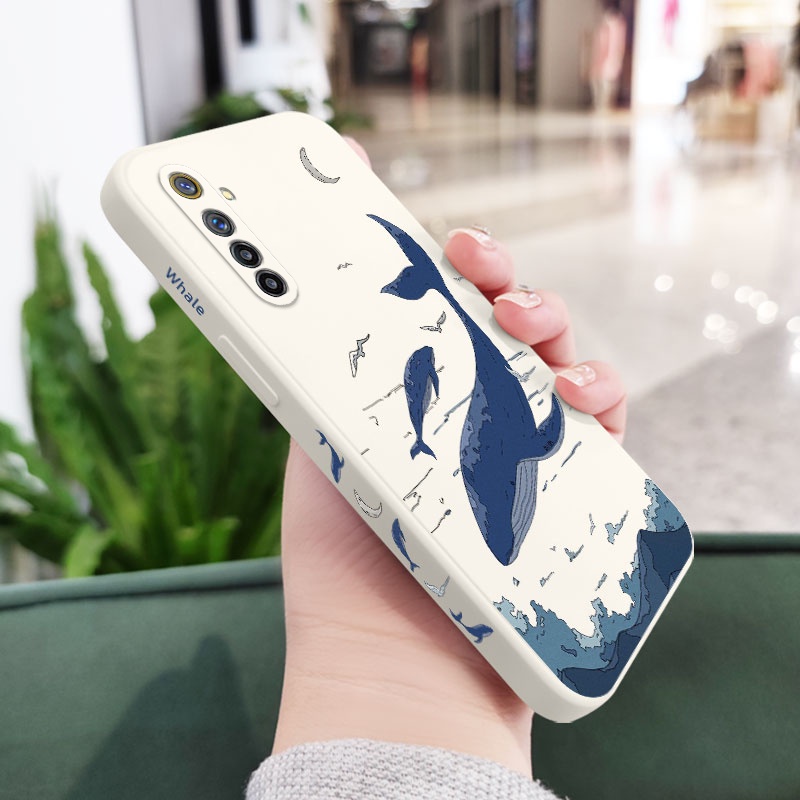 Ốp Điện Thoại Hình Cá Voi Cho OPPO Realme 7 7i Pro 4G 6