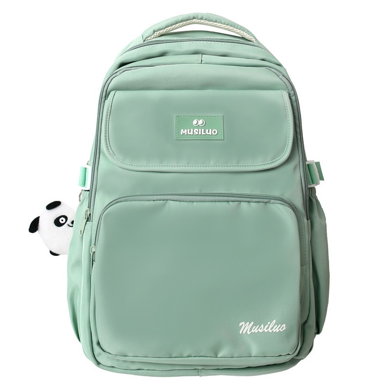 Balo đi học nam nữ MUSILUO phong cách trẻ trung chất vải cao cấp, balo laptop 15.6 inch