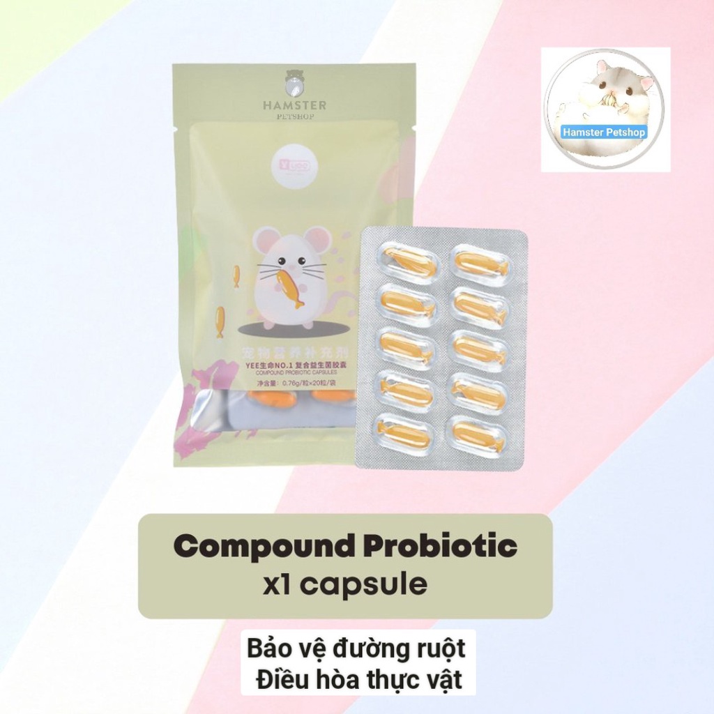 1 bịch (2 vỉ ) cá con bổ dưỡng yee cho Hamster ,SÓC, NHÍM,RAT
