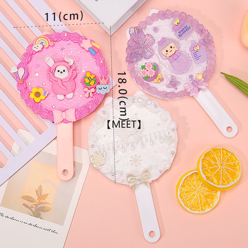 Bộ Lược + Keo + Gương + Lược Tự Trang Điểm Thủ Công DIY