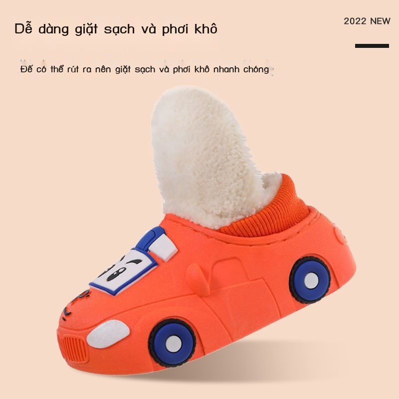 Giày Cotton Giữ Ấm Chống Trượt Chống Nước 45% Phong Cách Mới Cho Bé Trai Bé Gái