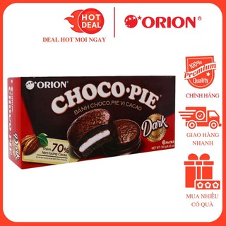Bánh Orion Chocopie Dark Hộp 180G (6 Cái)