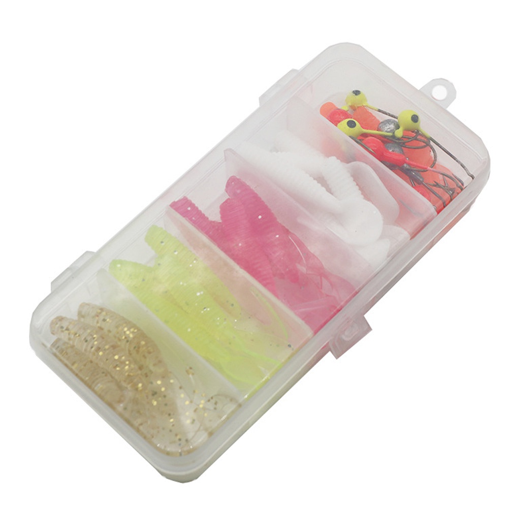 Hộp 35 Mồi Câu Cá Mềm Có Lưỡi Câu S2