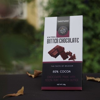 Thanh socola đen đắng 82% cacao Belcholat, Extra Bitter Chocolate 82% cocoa Belcholat