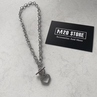 Dây chuyền nữ hình trái tim bằng inox chống gỉ,dây chuyền heart nữ tính phong cách cơ bản