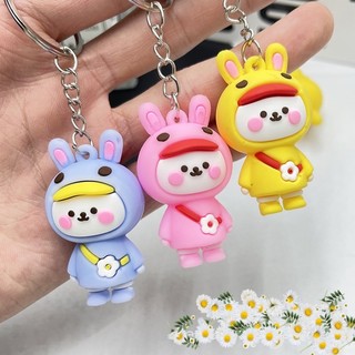Móc Khoá Bé Thỏ Đeo Túi Dễ Thương