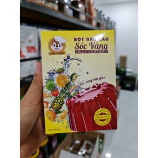 Bột rau câu sóc vàng hộp 10 gói