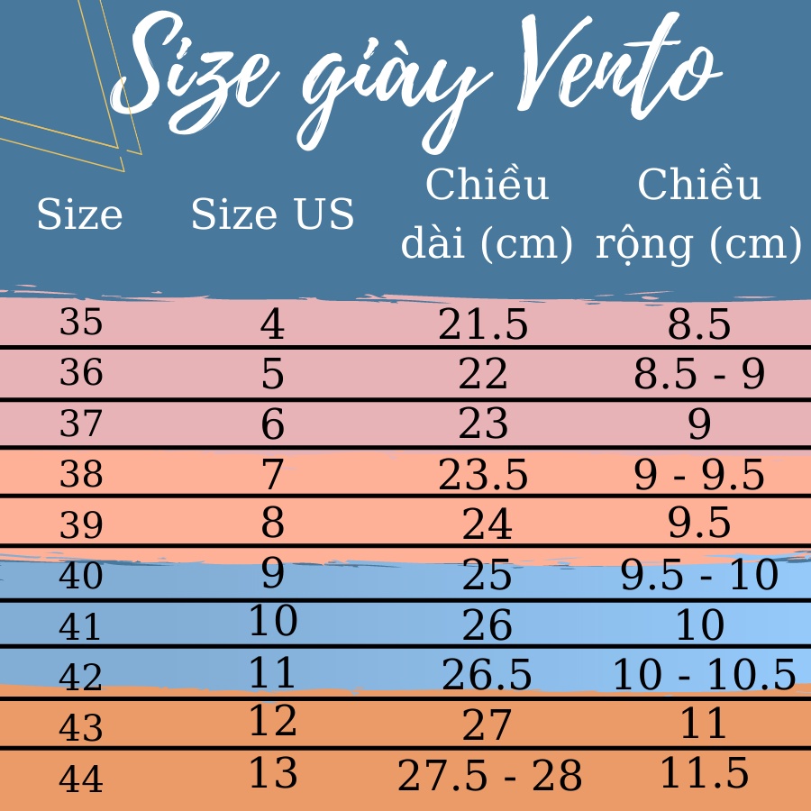 Giày Sandal Nữ Vento Chính Hãng VESPER SD09003 Màu Đen