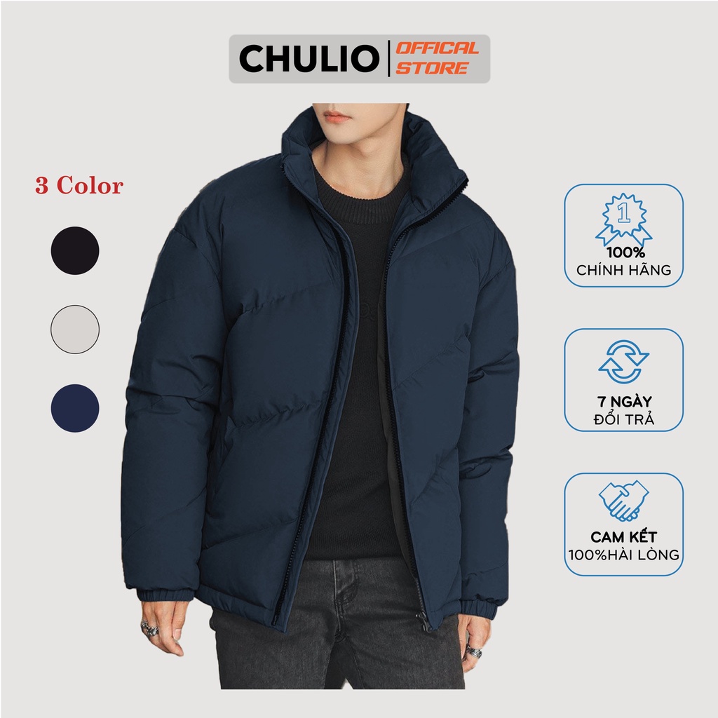 Áo Khoác Phao Chulio chất vải mịn, đứng form, siêu ấm - OT22W05