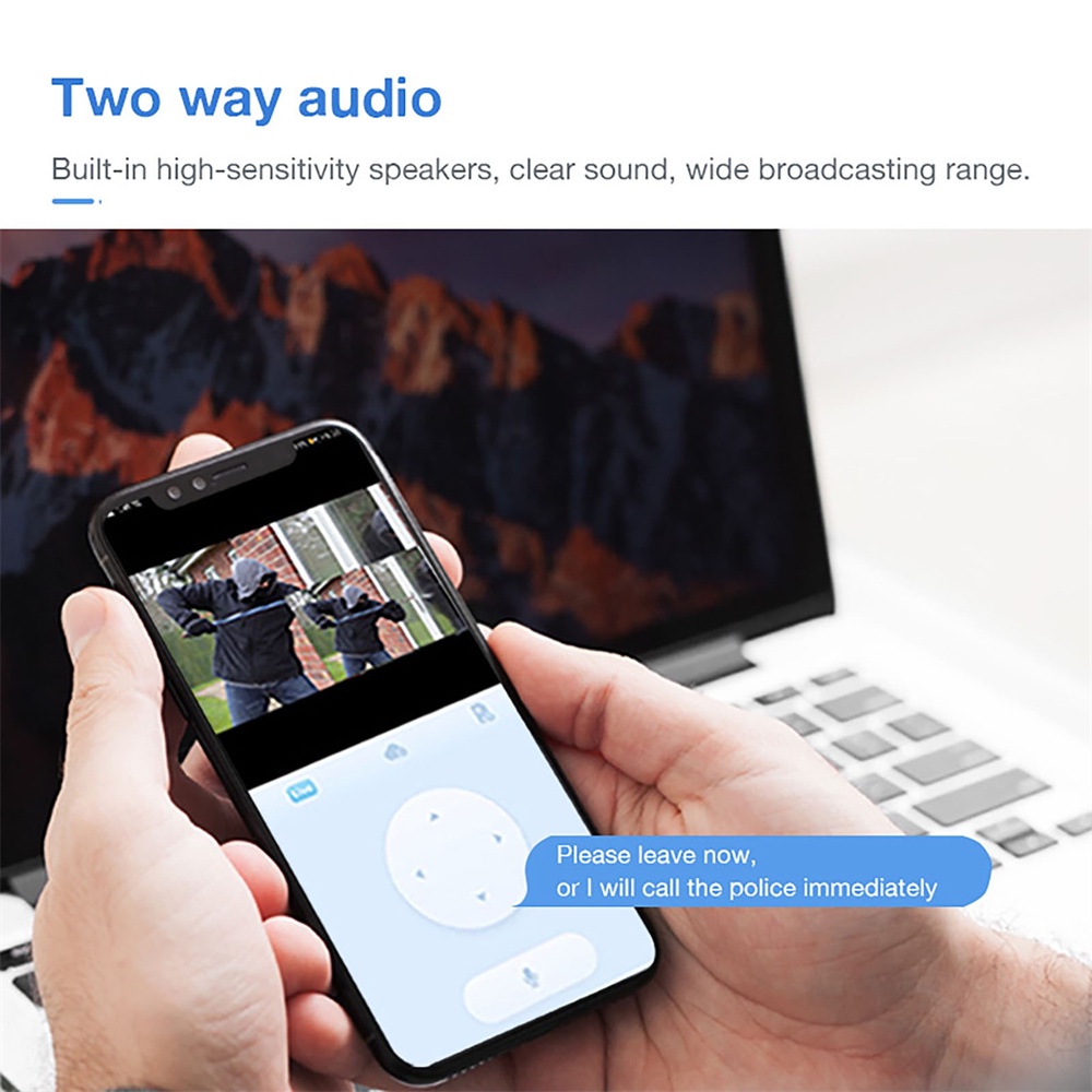 Máy Quay An Ninh A7 CCTV HD 1080P IR Góc Rộng 350 Độ Điều Khiển Từ Xa