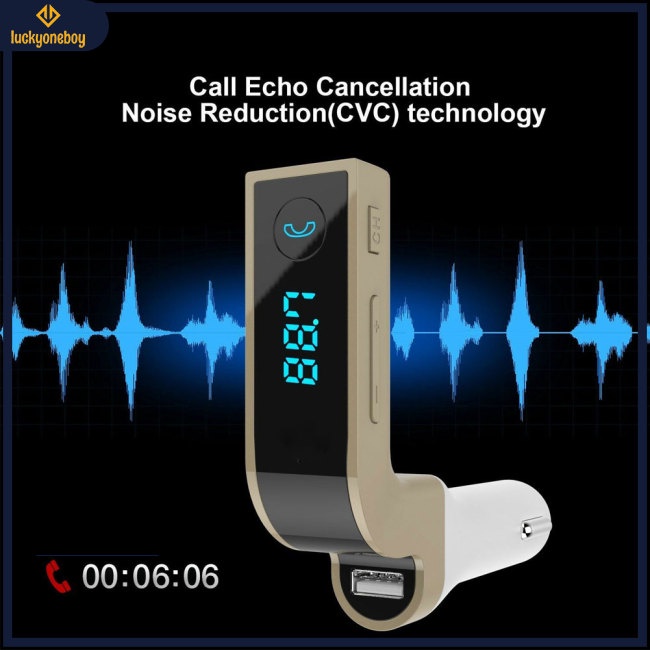 1 Máy Nghe Nhạc MP3 Kiêm Đài FM Rảnh Tay Có Cổng Sạc USB Cho Xe Hơi | BigBuy360 - bigbuy360.vn