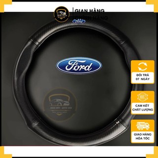 (hàng mới về) Bọc vô lăng cacbon có logo FORD