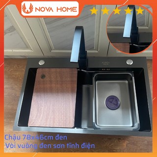 Chậu rửa bát 1 hố Inox 304 chính hãng Fuger- Mantic 78x46cm