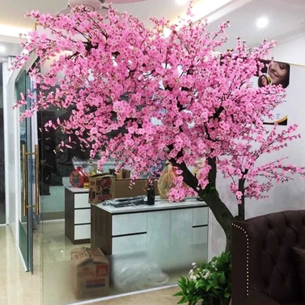Combo 50 cành đào giả trang trí tết