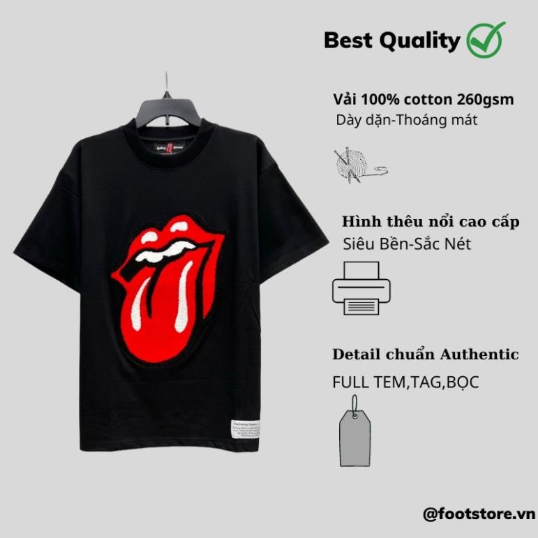 Free Ship Áo thun môi nam nữ Unisex Áo phông thêu môi nam nữ cao cấp