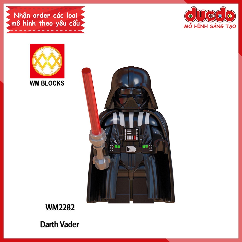 Minifigures nhân vật Chiến tranh giữa các vì sao Darth Vader - Đồ Chơi Lắp Ghép Xếp Hình Mini Mô hình WM WM228