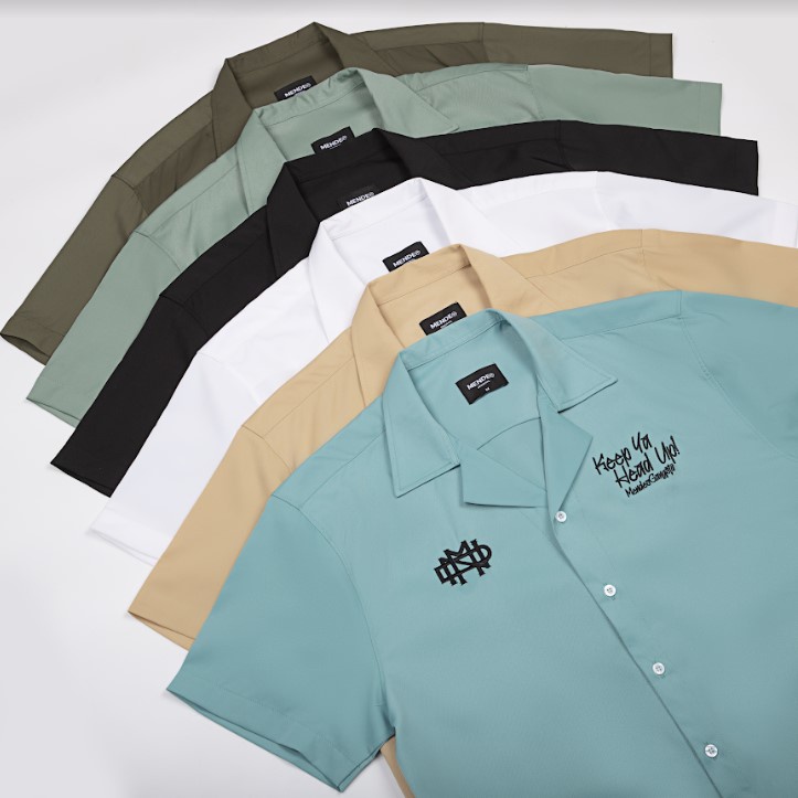 Gangsta Shirt - Áo sơ mi nam tay ngăn MENDE - 6 màu basic