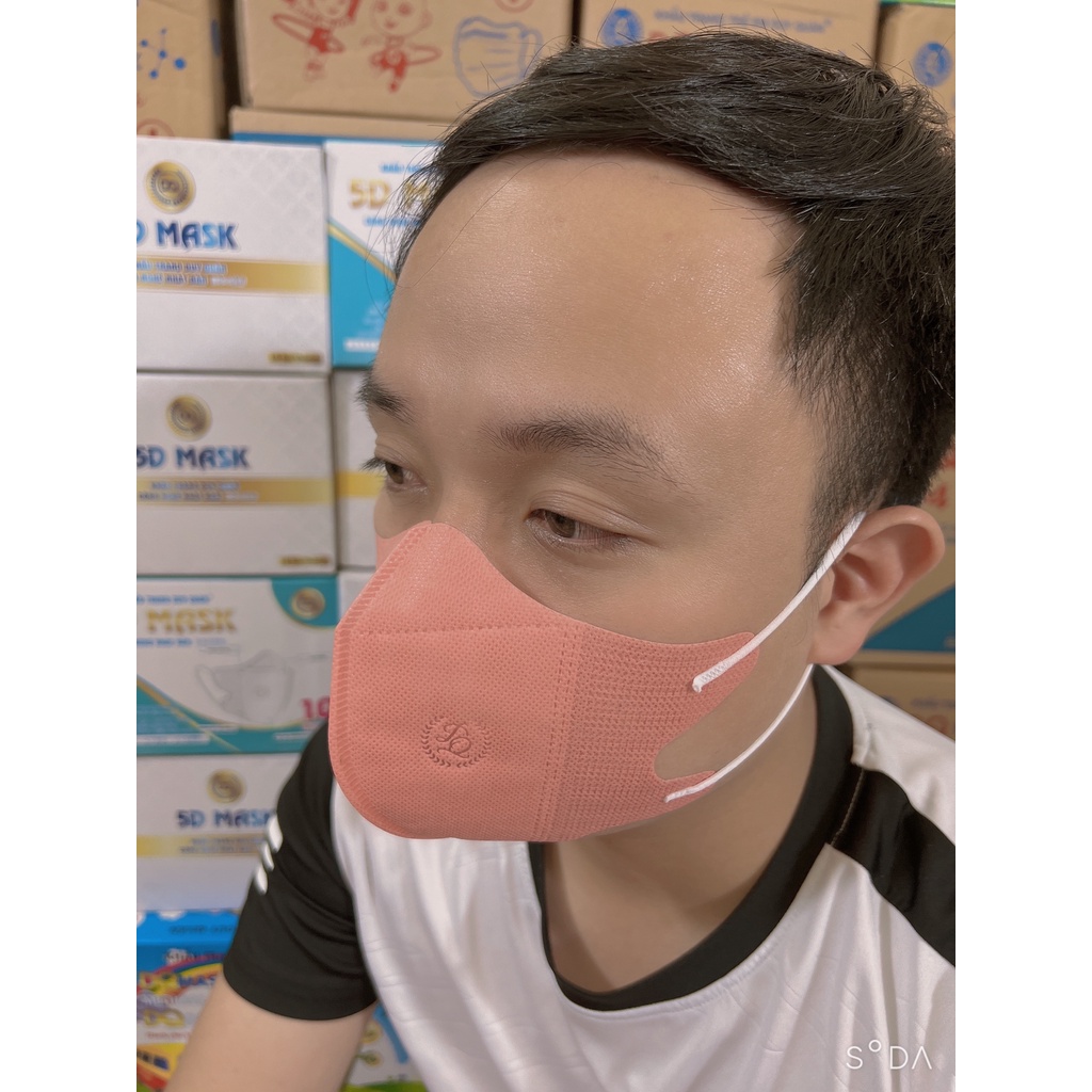 free ship  100 Chiếc 10 gói Khẩu Trang 5d Mask Người Lớn Duy Quân Xuân Lai