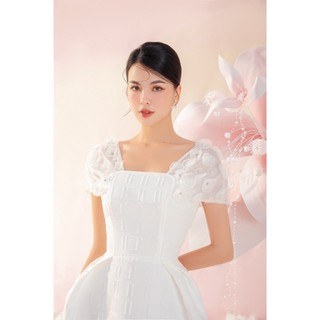 OLV - Đầm Amanda Square Neck Embro