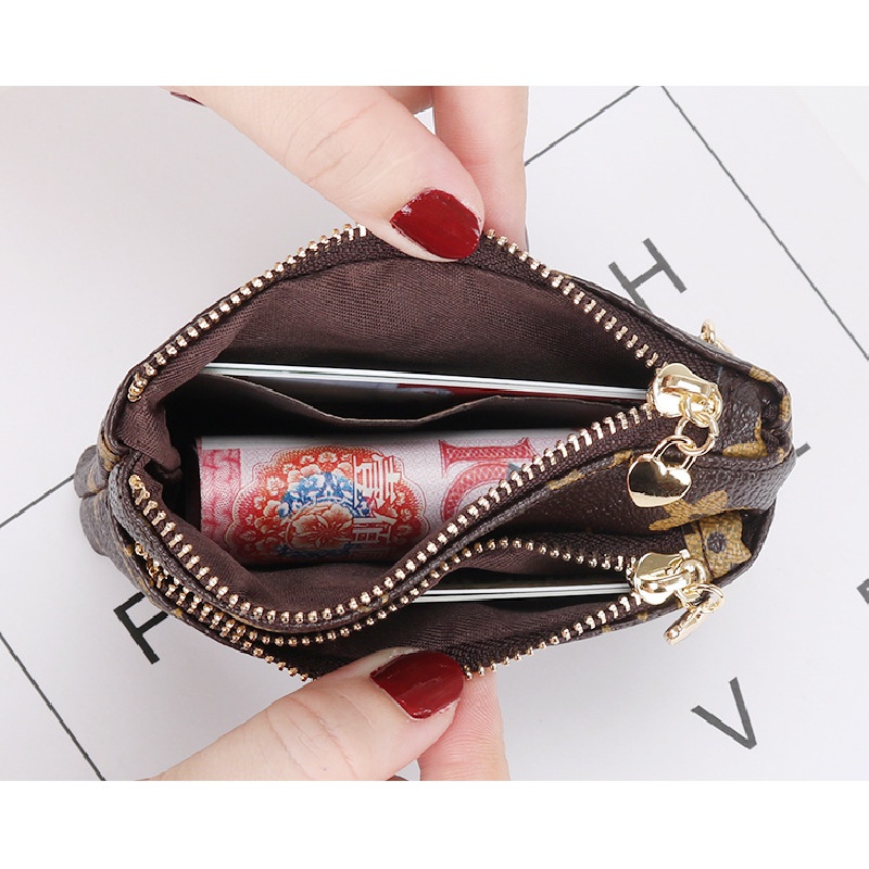 Ví Cầm Tay Mini Siêu Mỏng Có Khóa Kéo Kiểu Mới 2023 Thời Trang Cho Nữ