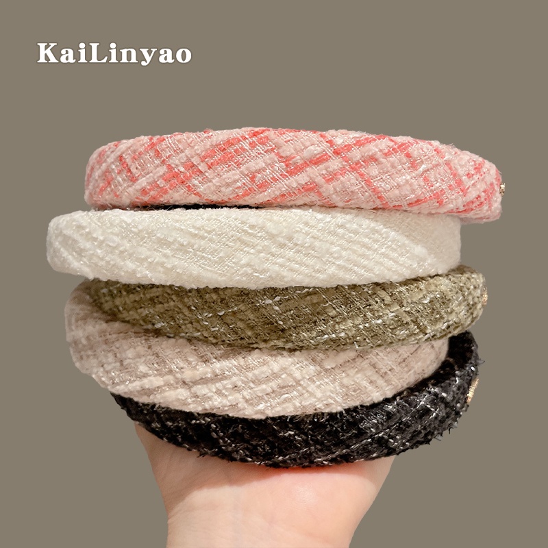 Băng Đô Cài Tóc Đính Hoa Trà Thời Trang Bờm Tóc Pháp Đơn Giản