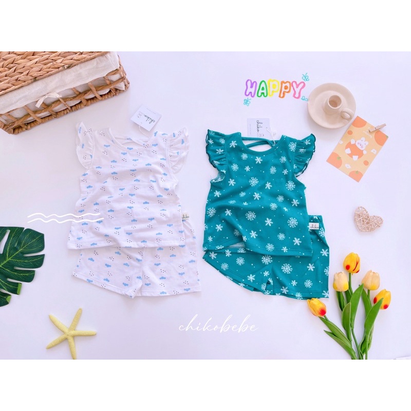 Đồ bộ bé gái xinh cotton bozip ❤️ freeship ❤️ bộ bé gái cánh tiên chikobebe