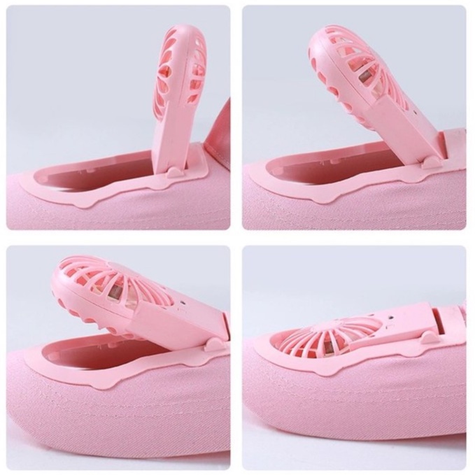 Mũ Gắn Quạt Mini - Mũ Lưỡi Trai Tích Hợp Quạt Làm Mát Mùa Hè