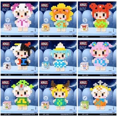 Lego mini 3D - 12 Cung hoàng đạo - Nhân vật hoạt hình - Mẫu mới - Chọn mẫu