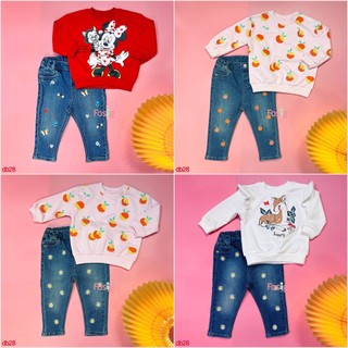 Set Đồ Bộ Dài Bé Gái HM - Đỏ Minnie