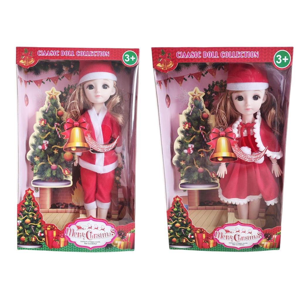 (runbu) Búp Bê Có Khớp Nối Nhiều Khớp Nối Trang Phục Giáng Sinh Dệt Kim Có Thể Di Chuyển Thời Trang Humanoid