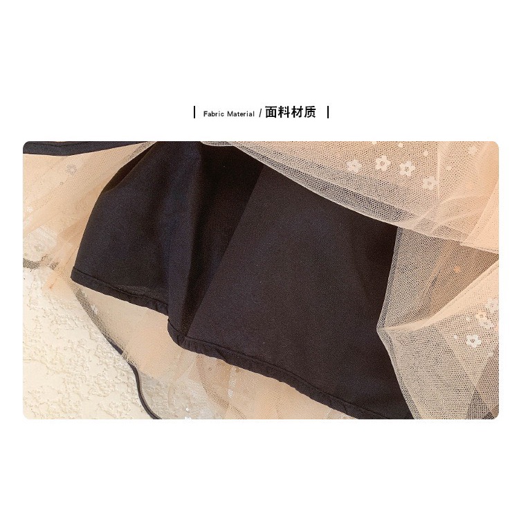 Váy Len Cộng Voan Công Chúa Cho Bé Gái