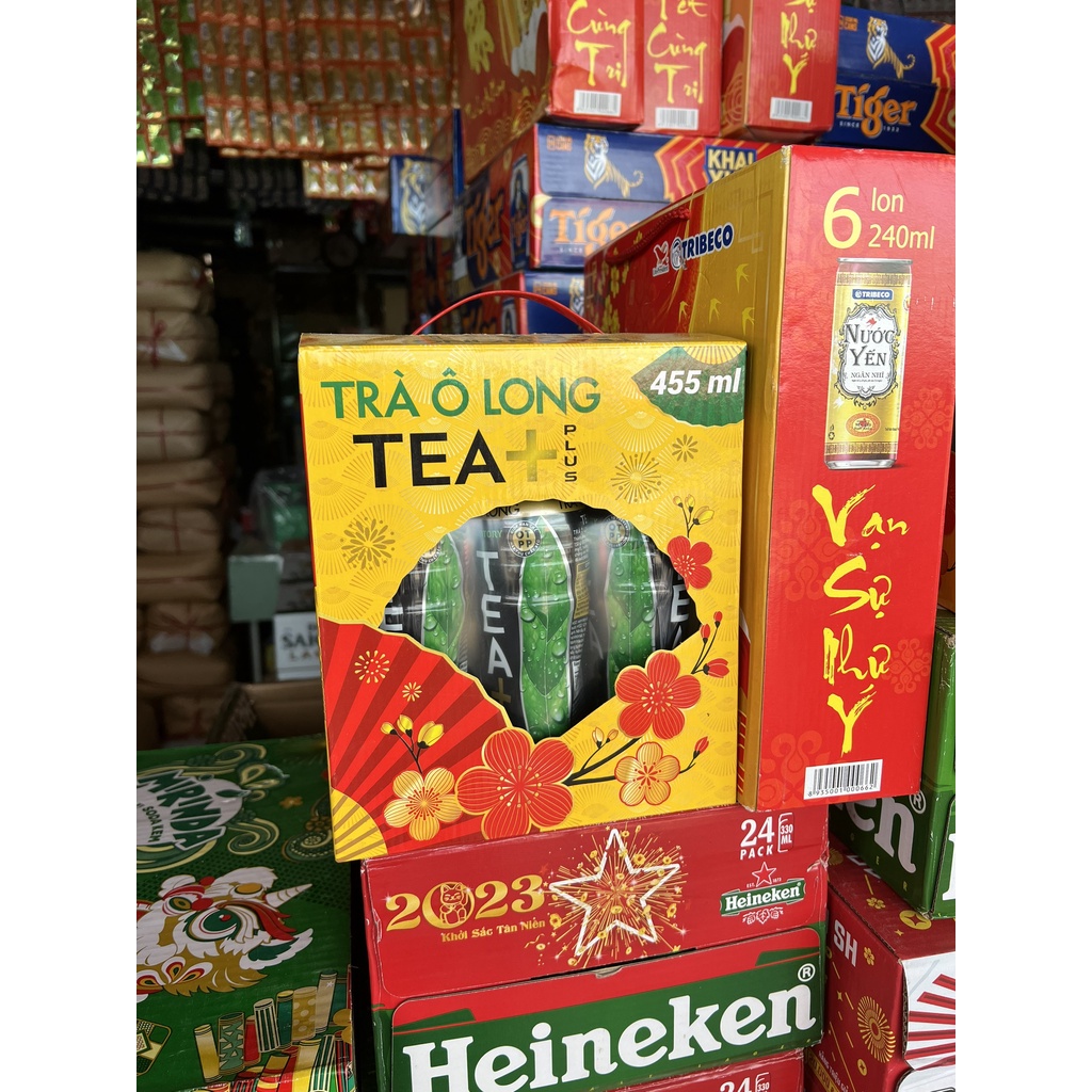 Trà ô long tea+plus lốc 6 chai×455ml