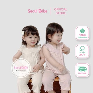 Set gân lạnh mẹ/bé Labi Peekaboo cho bé form toddler made in Korea hè 2022