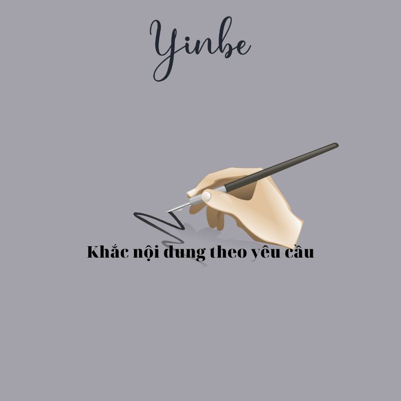 Phí Khắc Chữ, Số, Tên, Ký Hiệu Theo Yêu Cầu Lên Nhẫn, Dây Chuyền, Lắc Tay Theo Nhu Cầu Của KH