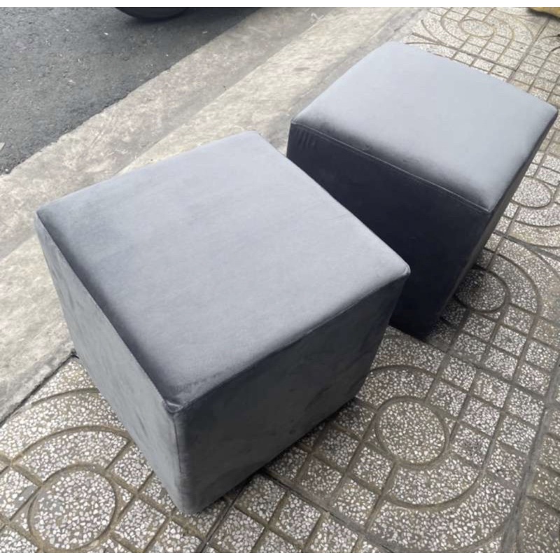 Sofa Bed Vải Nhung Màu Xám Lông Chuột Siêu Mền Mịn - Sofa Giường Nằm