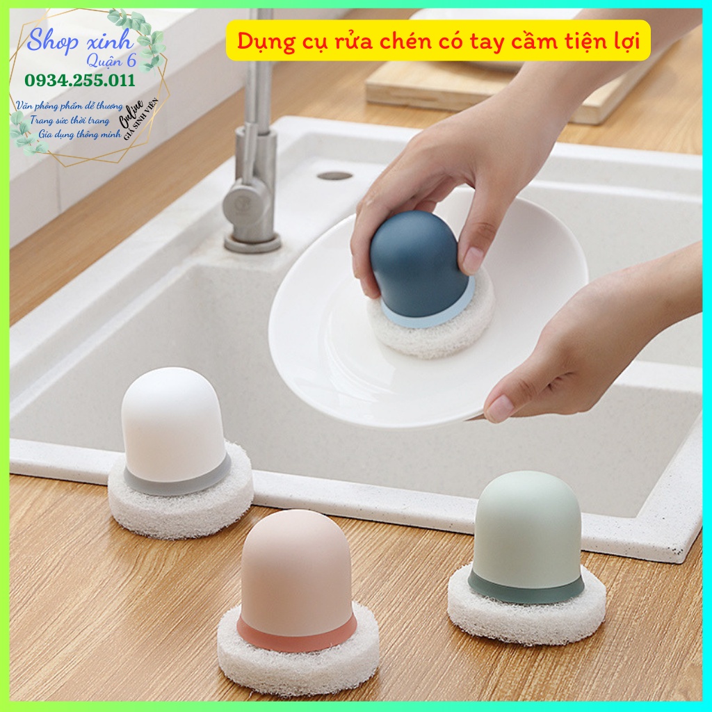Dụng cụ, đồ rửa chén bát có núm cầm tay [shopxinhquan6]