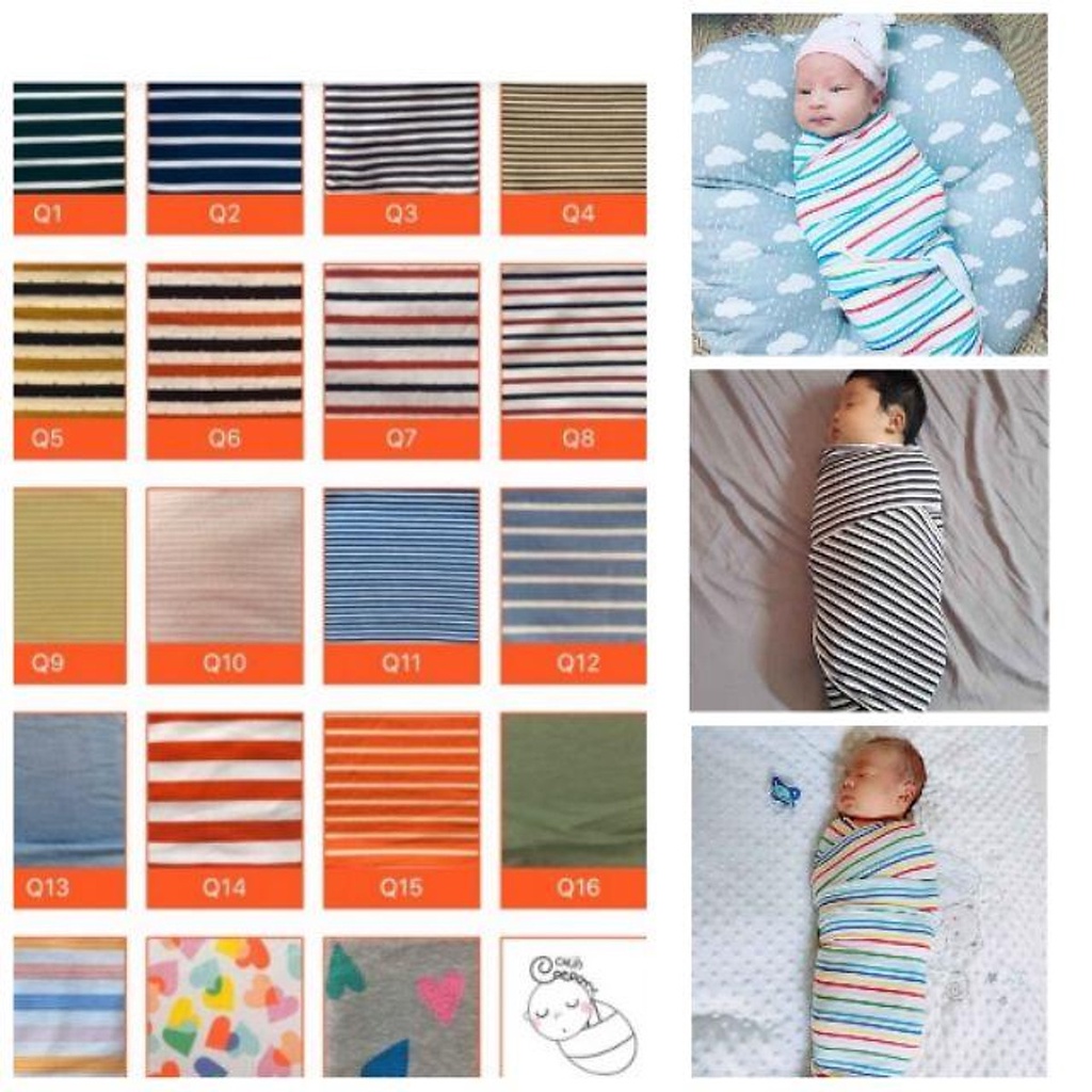 Quấn chũn cho bé COCOON, quấn vải cổ điển chất liệu thân thiện - Monnie Center
