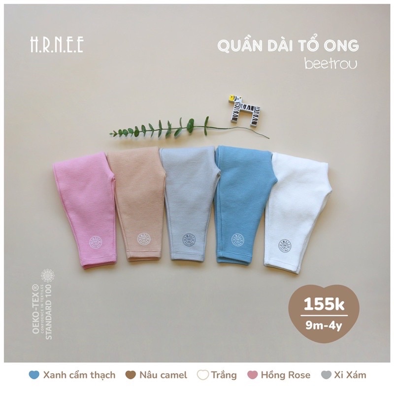 HRNEE - Quần dài cho bé chất nỉ lông ấm hãng HRNEE