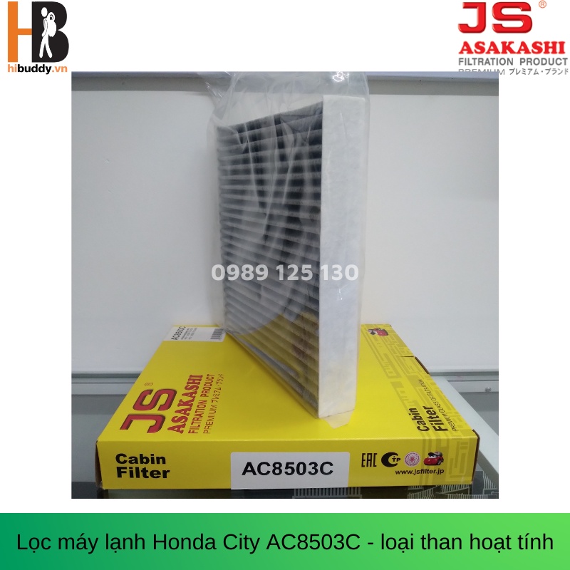 Lọc máy lạnh Honda City JS ASAKASHI AC8503C - Loại Than Hoạt Tính | HIBUCENTER