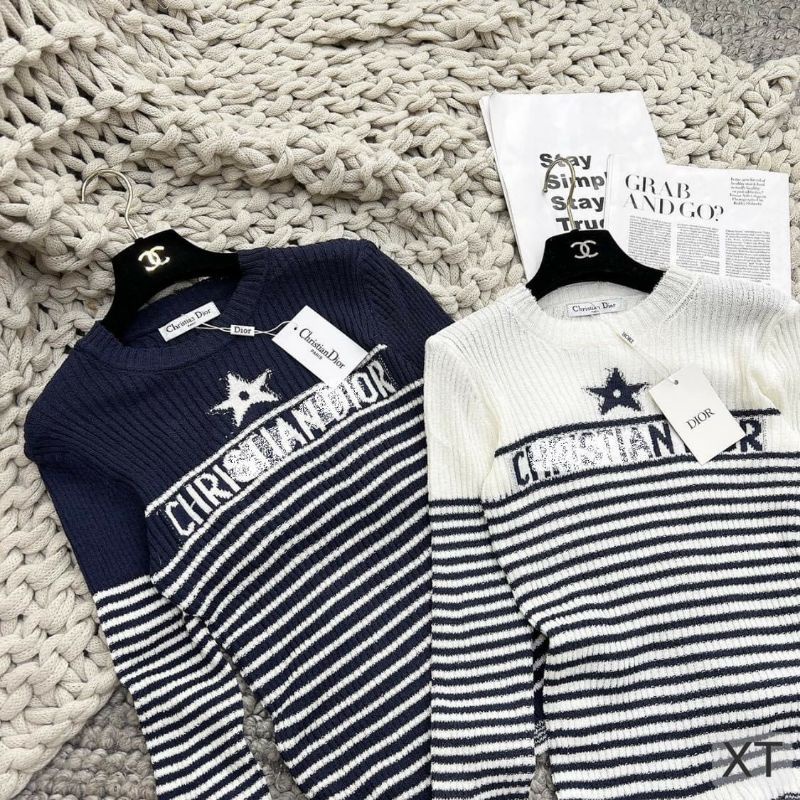 ÁO LEN DI.OR TAY BÈO HÀNG LOẠI 1 FULL TAG NHƯ HÌNH