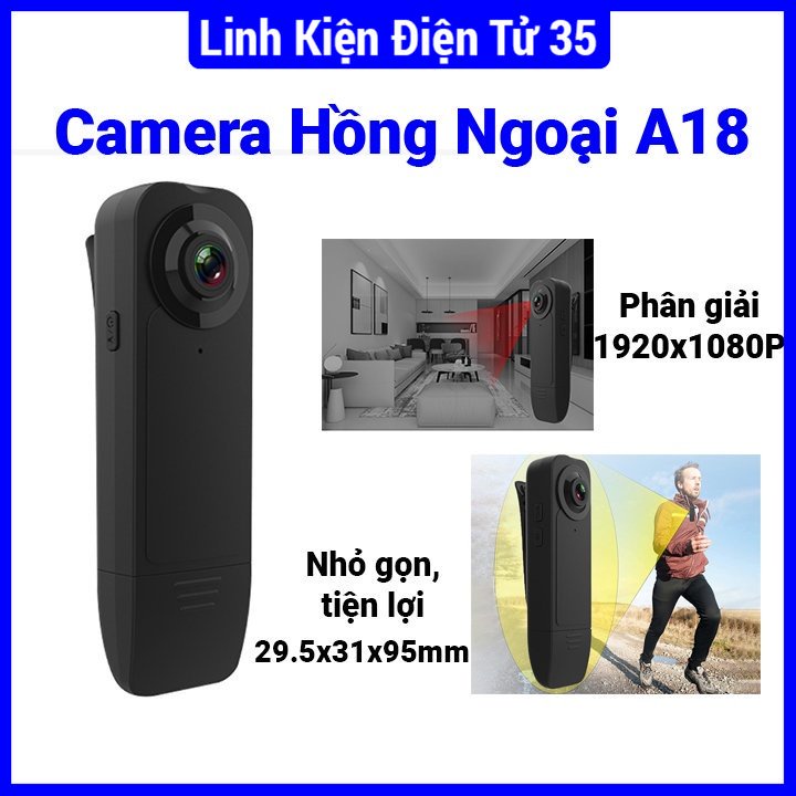 Camera không dây A18 full HD 1080p hồng ngoại quay ban đêm dung lượng