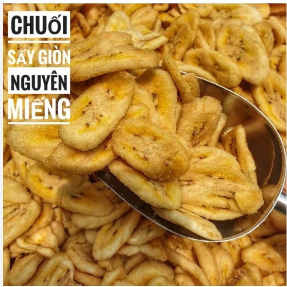 Chuối sấy khoanh giòn - túi 1 kg