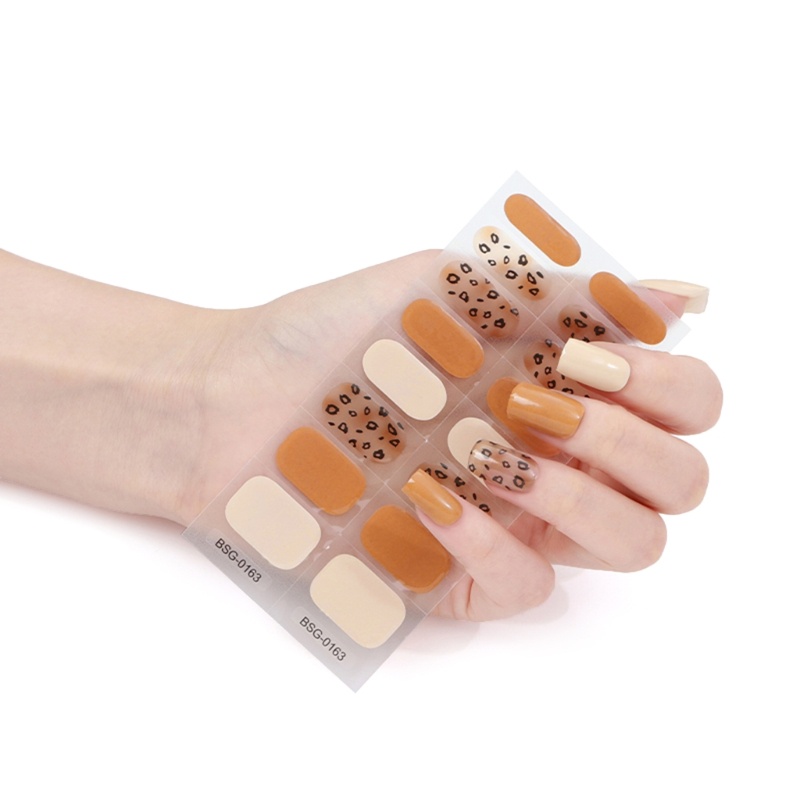 Set 16 Miếng Dán Trang Trí Móng Tay Nghệ Thuật Tự Dính Thời Trang Dành Cho Nữ DIY